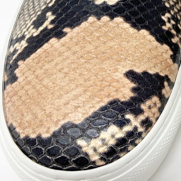 AQUATILA | Orilla Snakeskin Embossed leather slip-on sneaker 6 NWOT - Picture 3 of 12